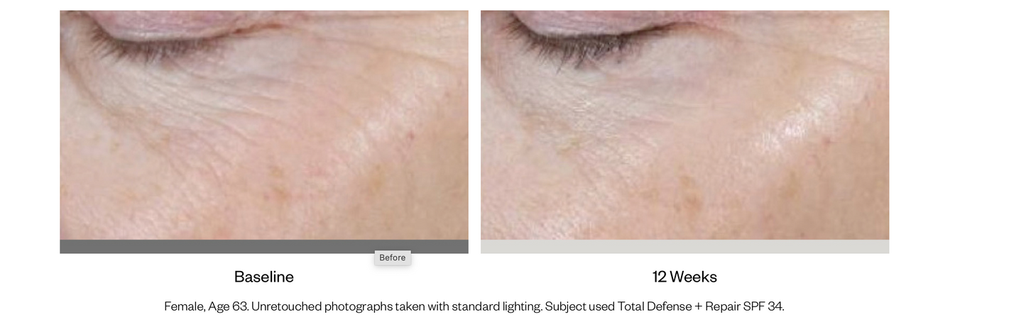 Total Defense + Repair Broad Spectrum SPF 34 / PA ++++ Sunscreen Tinted