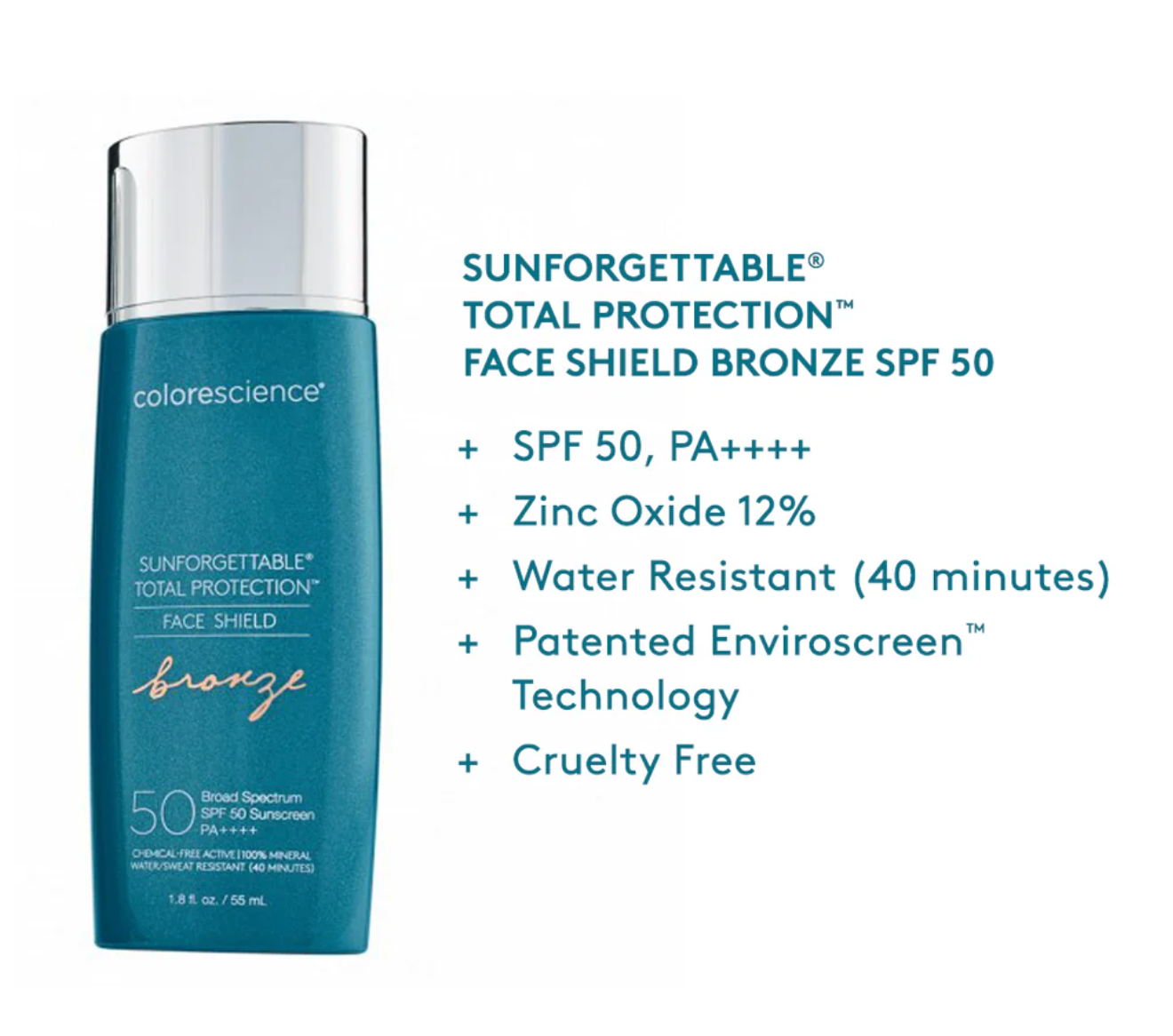 Sunforgettable® Total Protection® Face Shield Bronze SPF 50