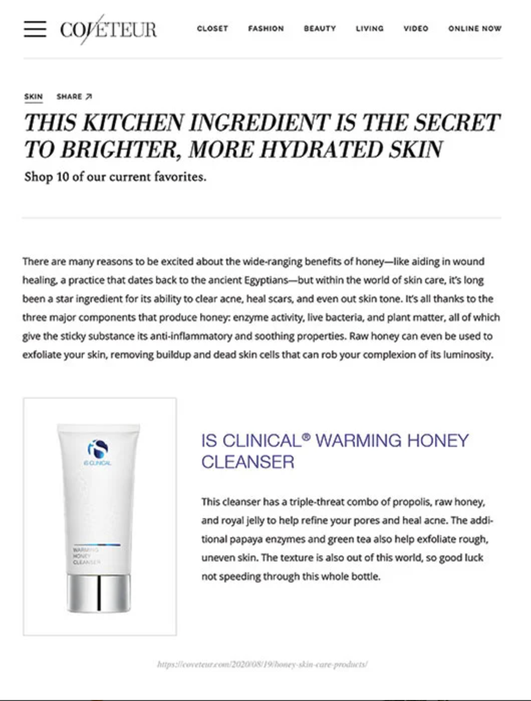 Warming Honey Cleanser